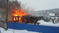Второй дом за месяц  сгорел  в  Усовке