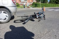 Шестилетний велосипедист оказался под колесами автобуса
