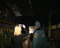 Сегодня ночью горел магазин "Светофор" - второй раз за четыре месяца