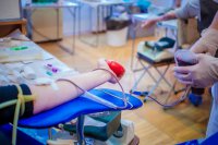 Сегодня сотрудники Клинической больницы – 42 сдают кровь