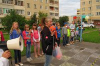 Жильцы Парковой,44 отметили завершение благоустройства своего двора