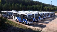 Автобусы, полученные по губернаторской программе, доставлены в Зеленогорск