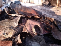 На второй автоплощадке в районе старой ветлечебницы сгорели три гаража