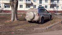За парковку на газонах минимальный штраф - 1000 рублей