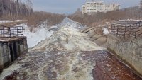 Сегодня на реках Барга и Кан вода пошла поверх льда