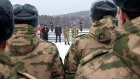 Сегодня утром Зеленогорск проводил очередную партию мужчин в зону СВО