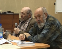 В Библиотеке Маяковского состоялась встреча с известными российскими писателями Евгением Поповым и Александром Кабаковым