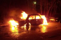 Полицейские по горячим следам раскрыли угон и поджог автомобиля