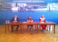 Арина Опенышева и её тренер встретились с общественностью города