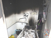 Замыкание в стиральной машине могло стать причиной пожара