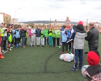 Женская футбольная команда "Енисей" дала мастер-класс юным зеленогорцам