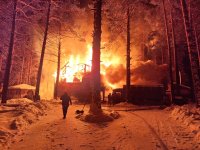 Сегодня ночью в пожаре погиб мужчина