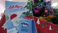 Около двухсот ребятишек встретили Новый год на волшебной ёлке вместе с участниками акции &laquo;Дед Мороз &ndash; единоросс&raquo;
