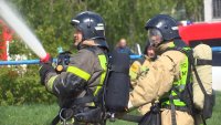 На ул. Заводской, 10а отрабатывали ликвидацию пожара